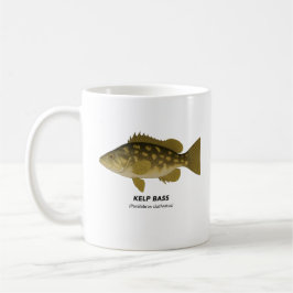 Taza De Café Kelp Bass - Animales marinos de California