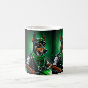 Taza De Café Kelpie australiano conduciendo bicicleta Día de Sa