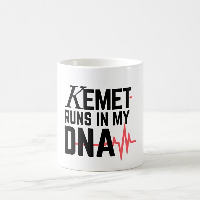 Taza De Café Kemet Runs in My DNA |  (Centro)