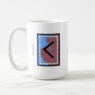 Taza De Café Kenaz Rune Mug - ¡Creatividad!