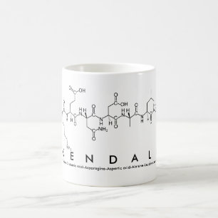 Taza De Café Kendall peptide nombre mug