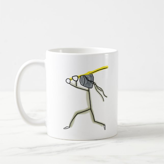 Taza De Café Kendo Stickman (Izquierda)