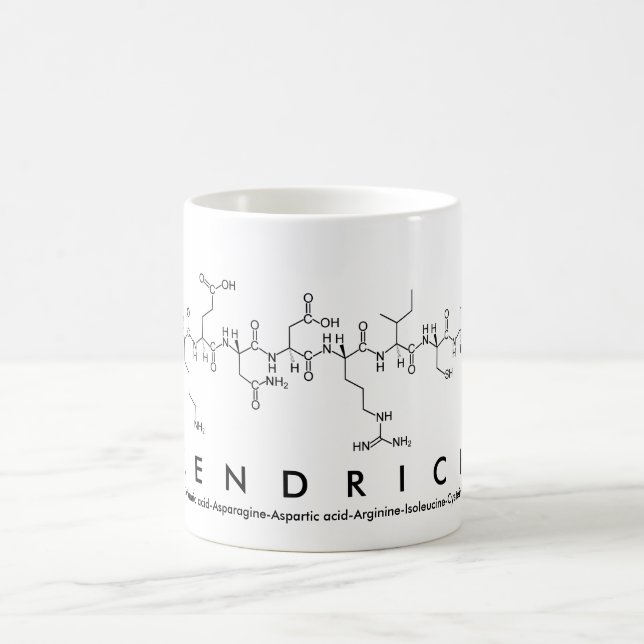Taza De Café Kendrick peptide name mug (Centro)