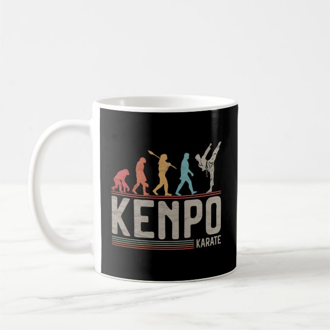 Taza De Café Kenpo Karate Evolution Mial Fighter (Izquierda)