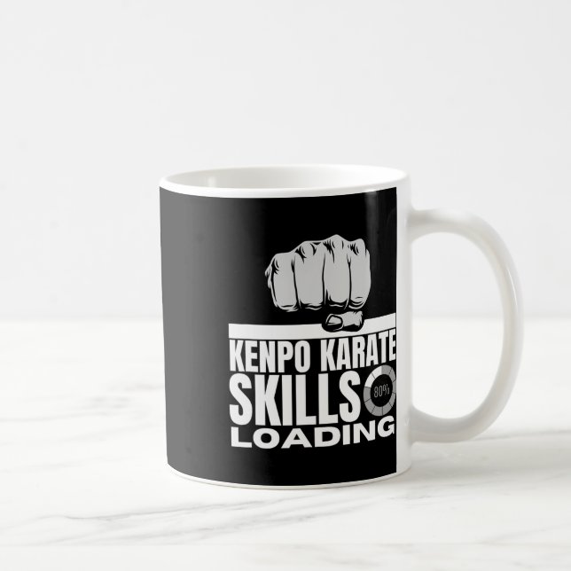 Taza De Café Kenpo Karate Habilidades Cargando Funny American K (Derecha)