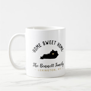 Taza De Café Kentucky Home Sweet Home Family Monogram Mug