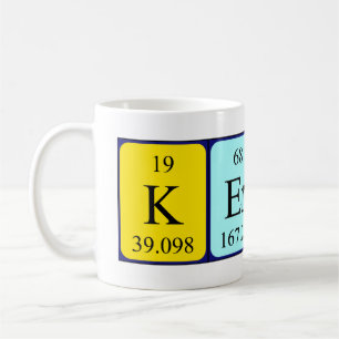 Taza De Café Kerith periódica table name mug