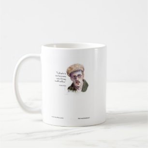 Taza De Café Kerr/London James Joyce & "Dios habló" cita