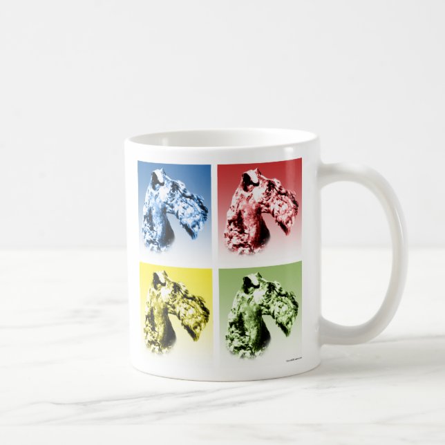 Taza De Café Kerry Blue Terrier Popart (Derecha)