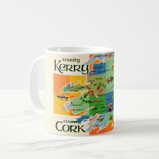 Taza De Café Kerry & Cork Mug de Irlanda (Anverso izquierdo)