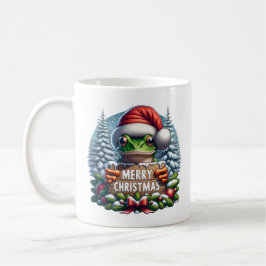 Taza De Café Kerst Kikker