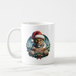 Taza De Café Kerst Luipaard