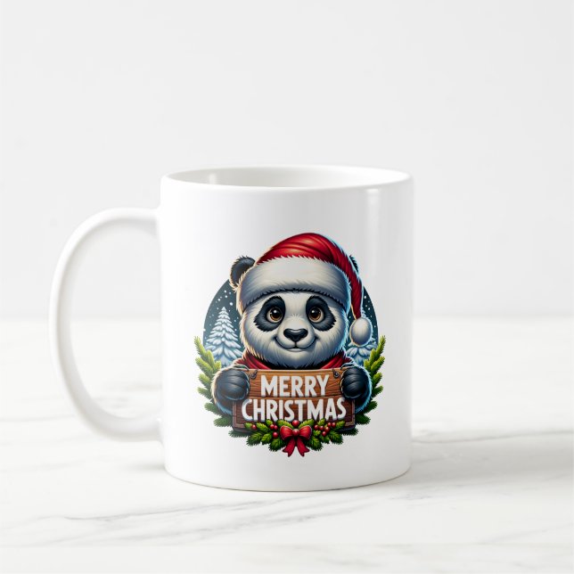 Taza De Café Kerst Panda (Izquierda)