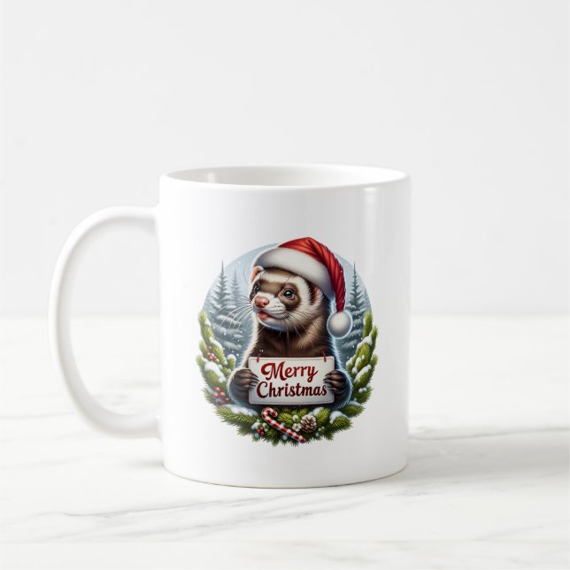 Taza De Café Kerst Wezel (Izquierda)
