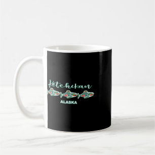 Taza De Café Ketchikan Alaska Arte Nativo Capital de la Pesca d