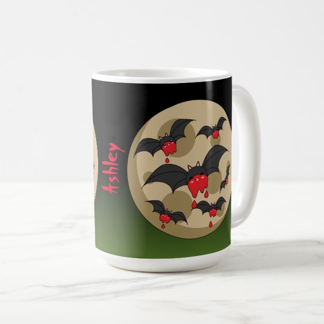 Taza De Café Ketchup Eater Vampire Bats (Anverso derecho)