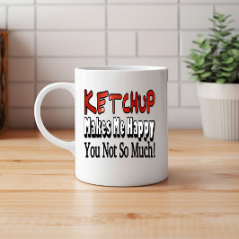 Taza De Café Ketchup Feliz