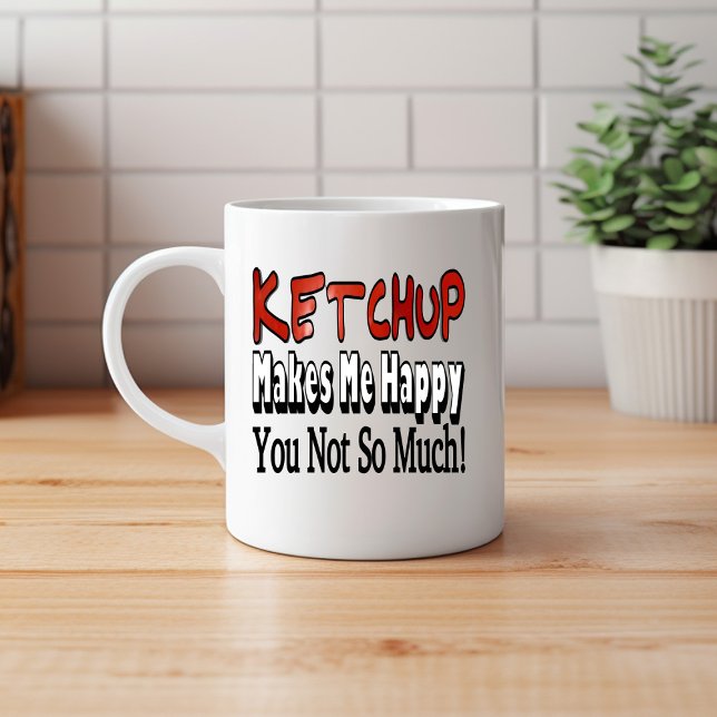 Taza De Café Ketchup Feliz (Subido por el creador)