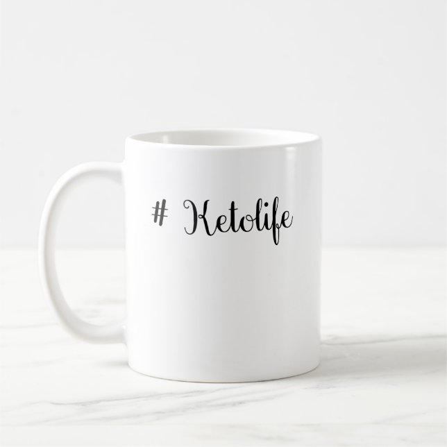 Taza De Café Ketolife, Dieta Ketogénica, Ketones, Cetones Funny (Izquierda)