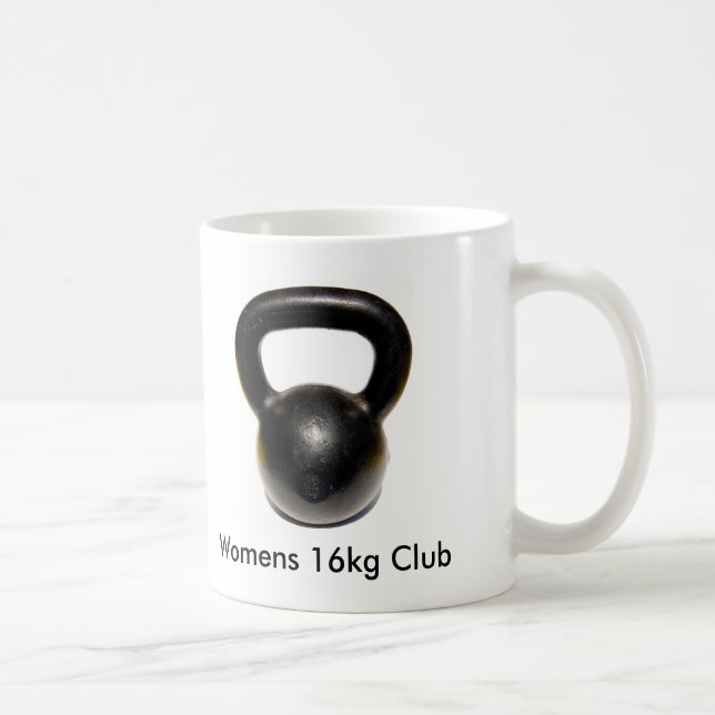 Taza De Café Kettlebell, club para mujer 16kg (Derecha)