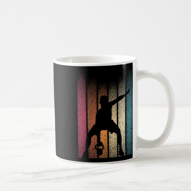 Taza De Café Kettlebell Retro Workout Power Bodybuilder (Derecha)