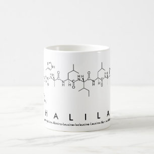 Taza De Café Khalilah peptide nombre mug