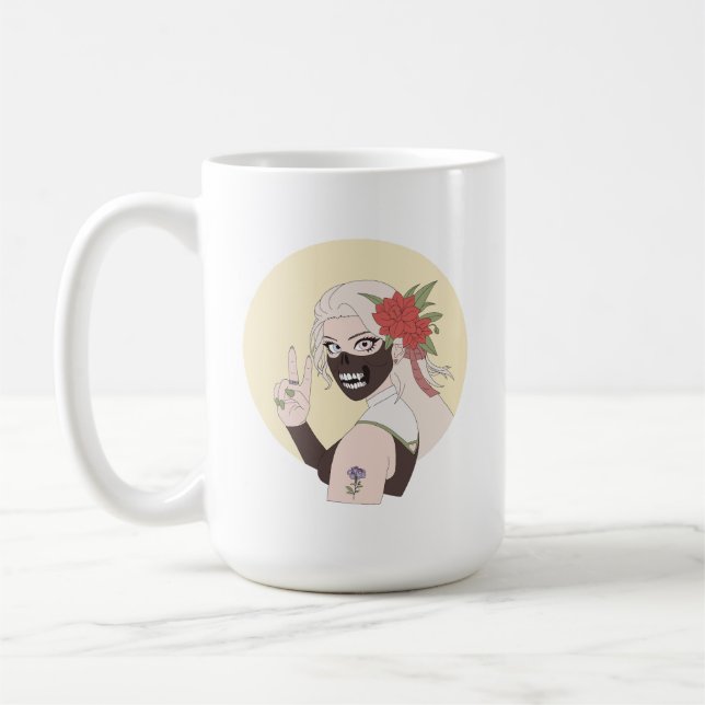 Taza De Café Ki 3 (Luna) Té & Café Mug (Izquierda)