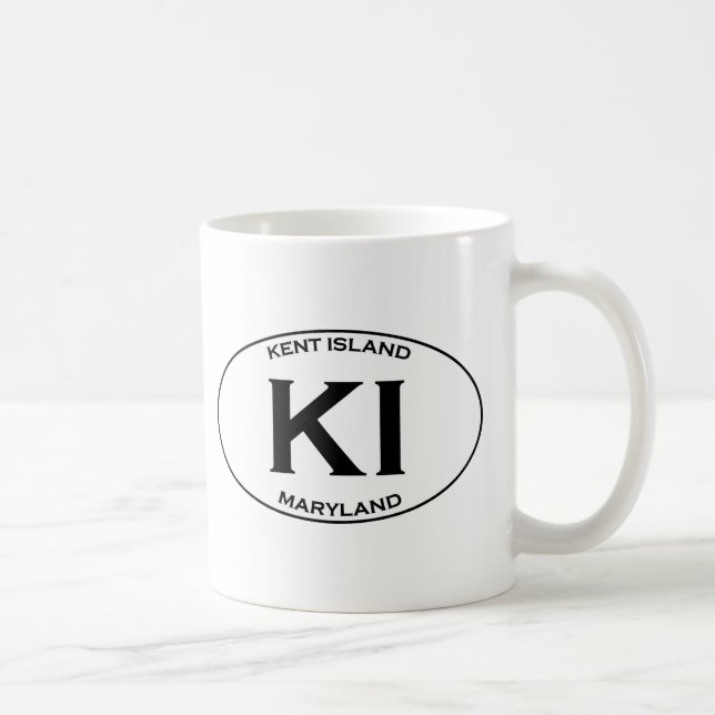 Taza De Café KI - Isla Maryland de Kent (Derecha)