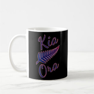 Taza De Café Kia Ora Maori Saludo a Nueva Zelanda Orgullo Fe Pl