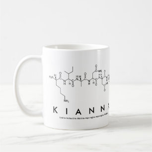 Taza De Café Kianna peptide name mug