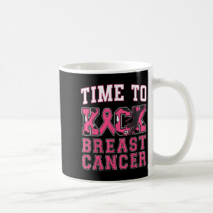 Taza De Café Kick Breast Cancer Awareness Soccer Pink Ribbon Bo