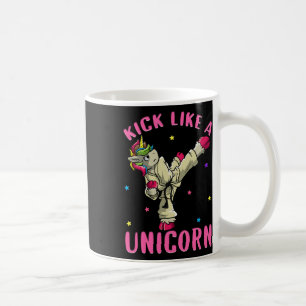 Taza De Café Kick Like A Unicorn Motivational Femenino Karate M