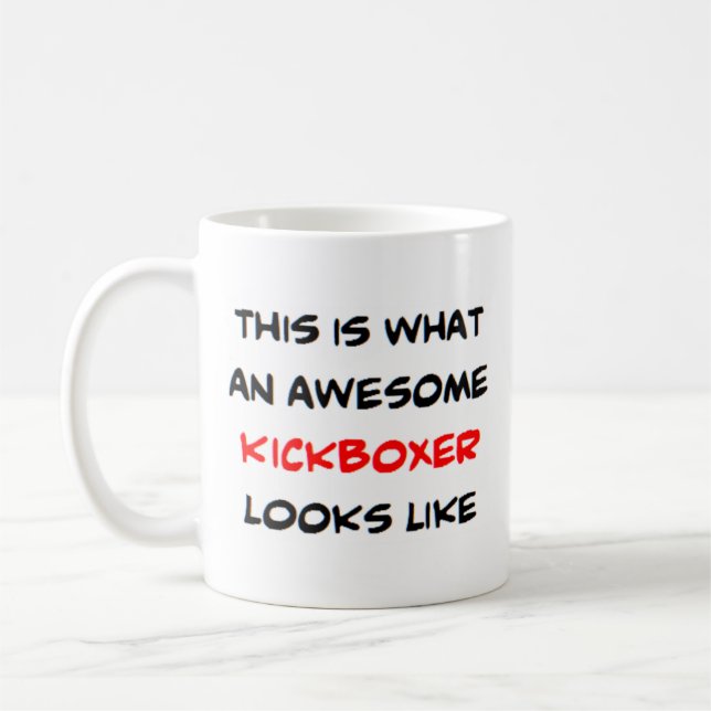 Taza De Café kickboxer, increíble (Izquierda)