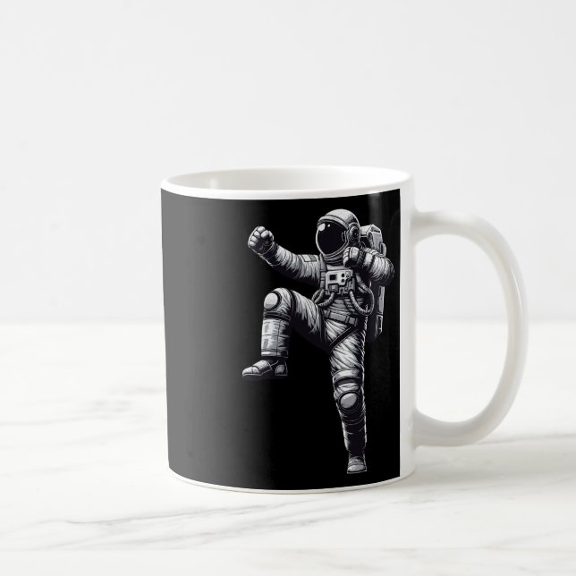 Taza De Café Kickboxing astronauta tailandés muay (Derecha)