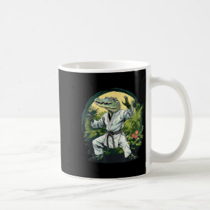 Taza De Café Kickboxing Cocodrilo Taekwondo Karate MMA Divertid
