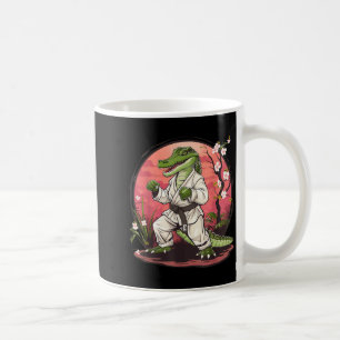 Taza De Café Kickboxing Cocodrilo Taekwondo Karate MMA Divertid