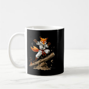 Taza De Café Kickboxing Fox Artes Marciales Karate Jiu-Jitsu Mm
