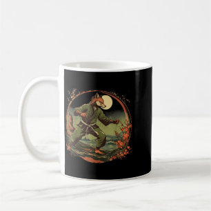 Taza De Café Kickboxing Fox Taekwondo Karate Mma Divertido Arte