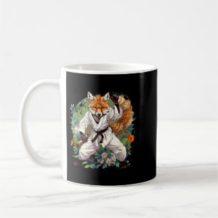 Taza De Café Kickboxing Fox Taekwondo Karate Mma Divertido Arte
