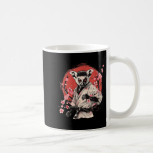 Taza De Café Kickboxing Lémur Artes Marciales Karate Jiu-Jitsu