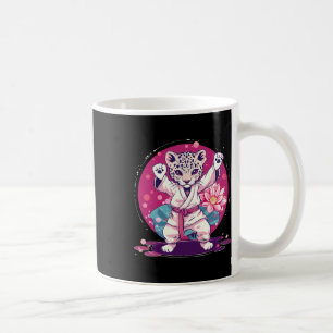 Taza De Café Kickboxing Leopardo Taekwondo Karate Mma Artes Mar