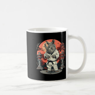 Taza De Café Kickboxing Rhino Taekwondo Karate MMA Divertido