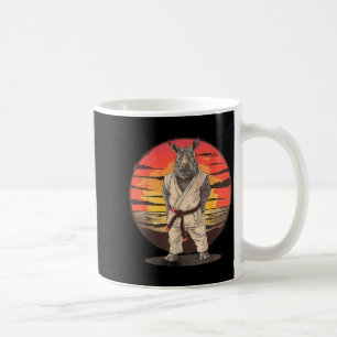 Taza De Café Kickboxing Rhino Taekwondo Karate MMA Divertido