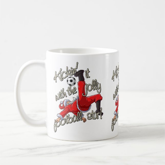 Taza De Café Kickin' it with Santa (Izquierda)