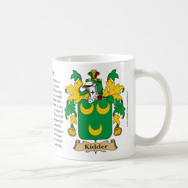 Taza De Café Kidder, el origen, el significado y el escudo (Derecha)