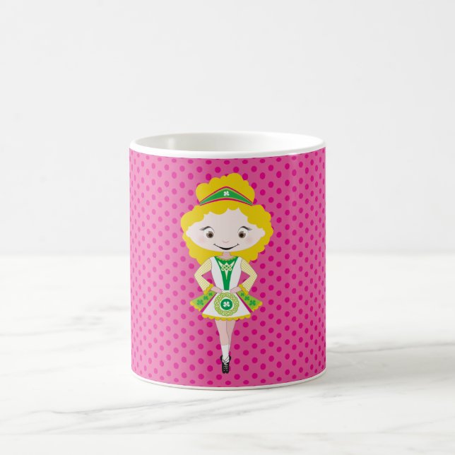 Taza De Café KIDLETS :: rubia bailarina irlandesa (Centro)