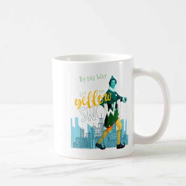 Taza De Café Kids Elf Buddy Don't Eat The Yellow Snow Skyline T (Derecha)