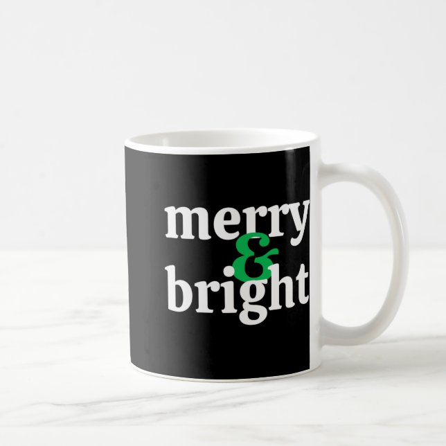 Taza De Café Kids Merry Bright Christmas T Shirt  (Derecha)