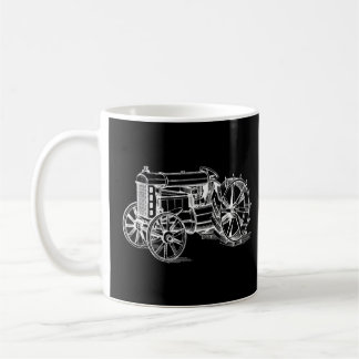 Taza De Café Kids Tractor clásico Tractor Farmyard Mens Vintage