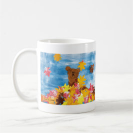 Taza De Café KidsArt para CHOC - Oso de hojas de otoño